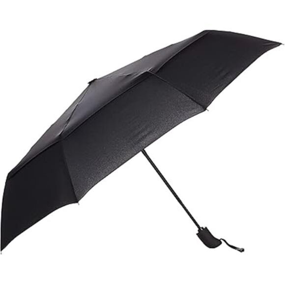 Basics Round Travel Umbrella for Rain, Wind-proof Compact Umbrella - Picture 8 of 8